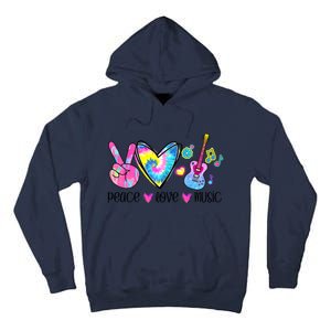 Peace Love Music Tie Dye Tall Hoodie