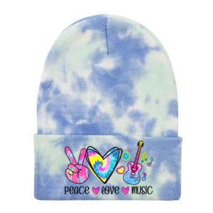 Peace Love Music Tie Dye Tie Dye 12in Knit Beanie