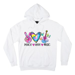 Peace Love Music Tie Dye Hoodie