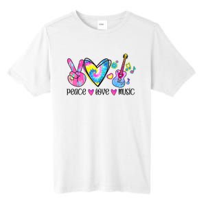 Peace Love Music Tie Dye Tall Fusion ChromaSoft Performance T-Shirt