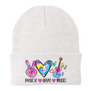 Peace Love Music Tie Dye Knit Cap Winter Beanie