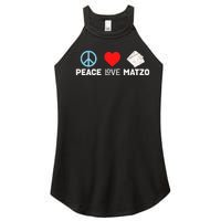 Peace Love Matzo Funny Passover Seder Jewish Food Women’s Perfect Tri Rocker Tank