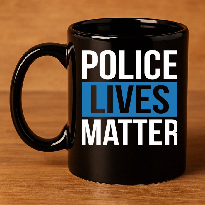POLICE LIVES MATTER 11oz C Handle Ceramic Mug