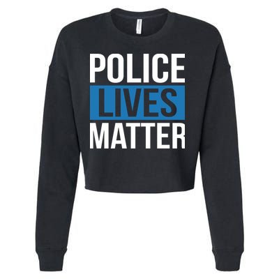 POLICE LIVES MATTER Cropped Pullover Crew