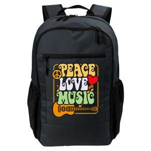 Peace Love Music Lover Festival Girl Boy Daily Commute Backpack