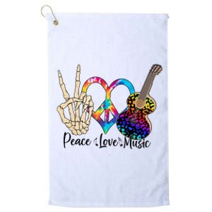 Peace Love Music For Music Lovers Platinum Collection Golf Towel