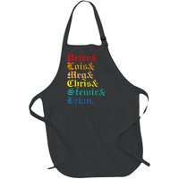 Peter Lois Meg Chris Stewie Brian Full-Length Apron With Pockets