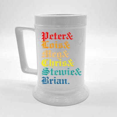 Peter Lois Meg Chris Stewie Brian Beer Stein