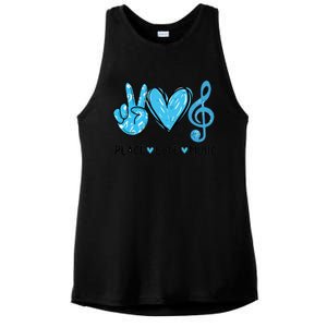 Peace Love Music Ladies PosiCharge Tri-Blend Wicking Tank