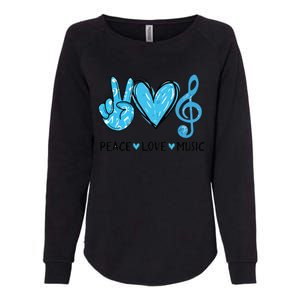 Peace Love Music Womens California Wash Sweatshirt