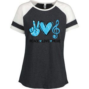 Peace Love Music Enza Ladies Jersey Colorblock Tee