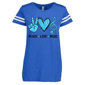 Peace Love Music Enza Ladies Jersey Football T-Shirt