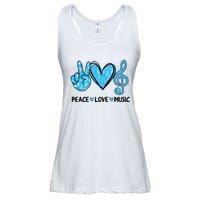 Peace Love Music Ladies Essential Flowy Tank