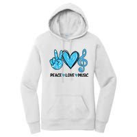 Peace Love Music Women's Pullover Hoodie