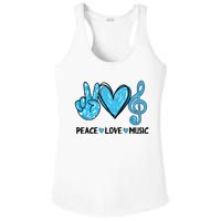 Peace Love Music Ladies PosiCharge Competitor Racerback Tank