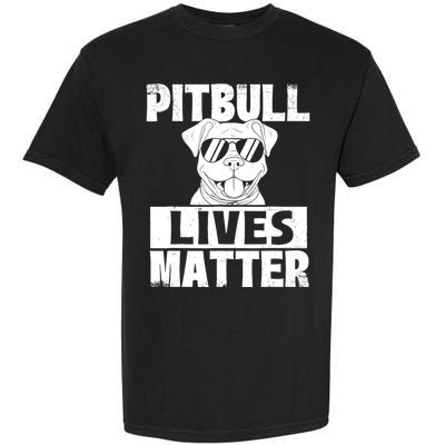 Pitbull Lives Matter Pittie Lover Dog Lover Pet Owner Garment-Dyed Heavyweight T-Shirt