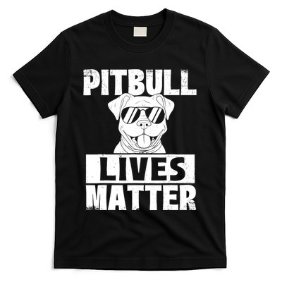 Pitbull Lives Matter Pittie Lover Dog Lover Pet Owner T-Shirt