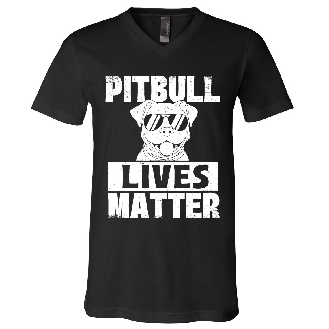 Pitbull Lives Matter Pittie Lover Dog Lover Pet Owner V-Neck T-Shirt