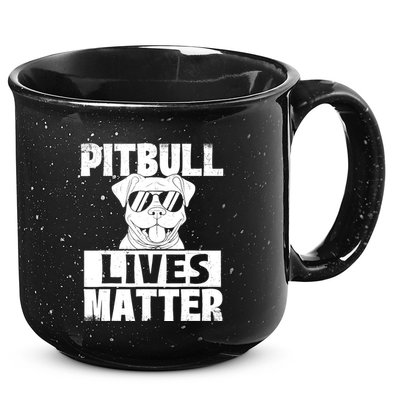 Pitbull Lives Matter Pittie Lover Dog Lover Pet Owner 15oz Campfire Ceramic Mug