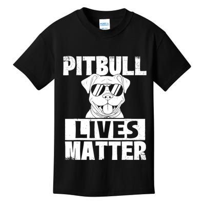 Pitbull Lives Matter Pittie Lover Dog Lover Pet Owner Kids T-Shirt