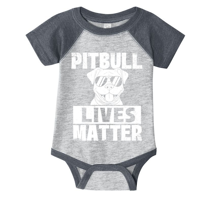 Pitbull Lives Matter Pittie Lover Dog Lover Pet Owner Infant Baby Jersey Bodysuit