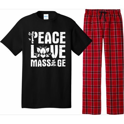 Peace Love Massage LMT Massage Therapist Massotherapist Pajama Set