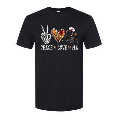 Peace Love MA Nurselife Medical Assistant Halloween Nurse Softstyle® CVC T-Shirt