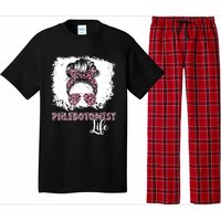 Phlebotomist Life Messy Bun Women Nurse Phlebotomy Pajama Set