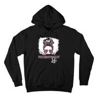 Phlebotomist Life Messy Bun Women Nurse Phlebotomy Tall Hoodie