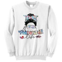 Phlebotomist Life Messy Bun Women Sunglasses Phlebotomy Sweatshirt