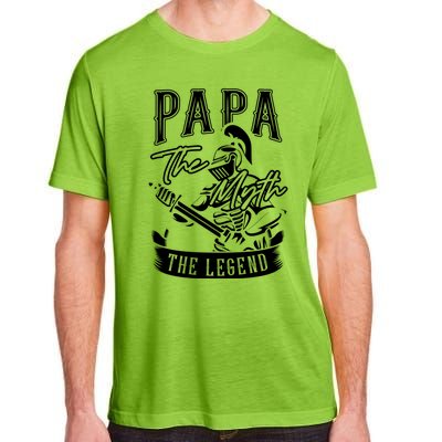 Papa Legend Myth Hero Father Dad Daddy Poppa Stepdad Grandpa Gift Adult ChromaSoft Performance T-Shirt