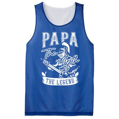 Papa Legend Myth Hero Father Dad Daddy Poppa Stepdad Grandpa Gift Mesh Reversible Basketball Jersey Tank