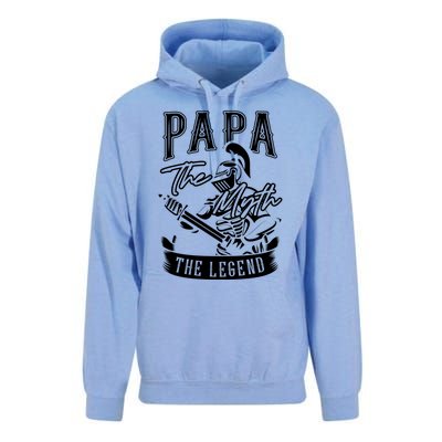 Papa Legend Myth Hero Father Dad Daddy Poppa Stepdad Grandpa Gift Unisex Surf Hoodie