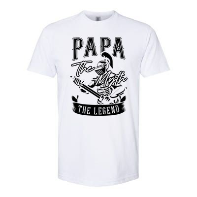 Papa Legend Myth Hero Father Dad Daddy Poppa Stepdad Grandpa Gift Softstyle CVC T-Shirt