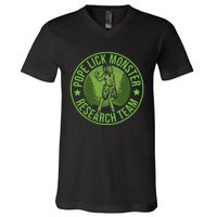 Pope Lick Monster Hide & Seek Research Team Champion Cryptid V-Neck T-Shirt