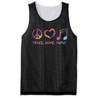 Peace Love Music Hippie Mesh Reversible Basketball Jersey Tank