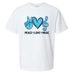 Peace Love Music Musica Note Cute Music Lovers Gifts Sueded Cloud Jersey T-Shirt