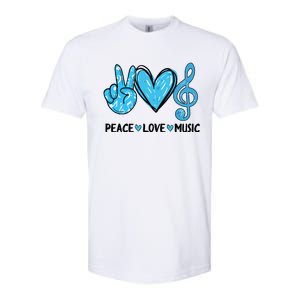 Peace Love Music Musica Note Cute Music Lovers Gifts Softstyle CVC T-Shirt