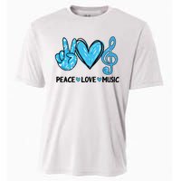 Peace Love Music Musica Note Cute Music Lovers Gifts Cooling Performance Crew T-Shirt