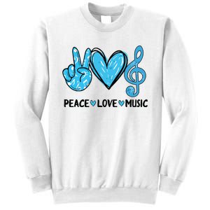 Peace Love Music Musica Note Cute Music Lovers Gifts Sweatshirt