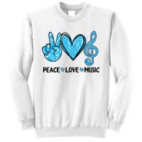 Peace Love Music Musica Note Cute Music Lovers Gifts Sweatshirt