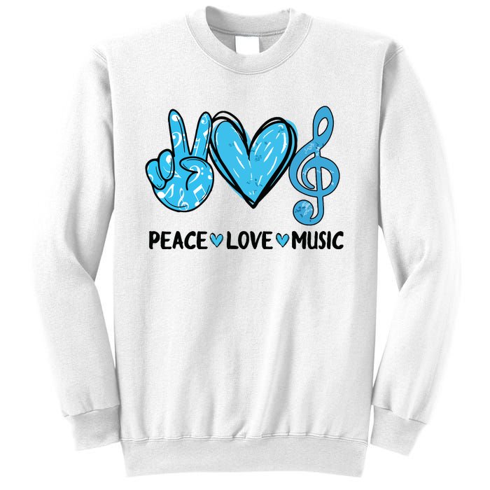 Peace Love Music Musica Note Cute Music Lovers Gifts Sweatshirt