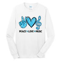 Peace Love Music Musica Note Cute Music Lovers Gifts Tall Long Sleeve T-Shirt