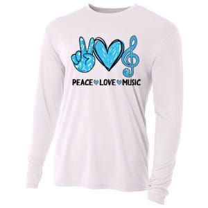 Peace Love Music Musica Note Cute Music Lovers Gifts Cooling Performance Long Sleeve Crew