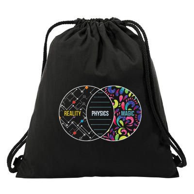 Physics Like Magic But Real Funny Physics Word Game Drawstring Bag