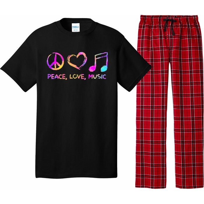 Peace Love Music Hippie Pajama Set