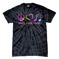 Peace Love Music Hippie Tie-Dye T-Shirt