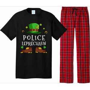 Police Leprechaun Matching Family Group St Patricks Gift Pajama Set