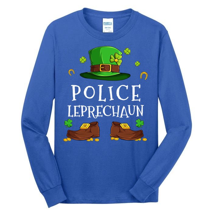 Police Leprechaun Matching Family Group St Patricks Gift Tall Long Sleeve T-Shirt