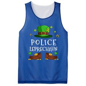 Police Leprechaun Matching Family Group St Patricks Gift Mesh Reversible Basketball Jersey Tank